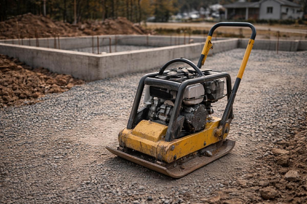 Heavy duty plate compactor for residential site prep